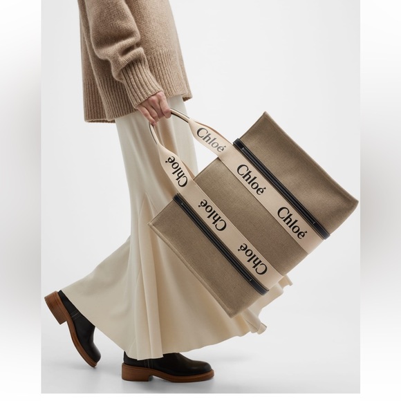 AUTHENTIC NWT CHLOE LARGE WOODY BAG - Picture 2 of 16